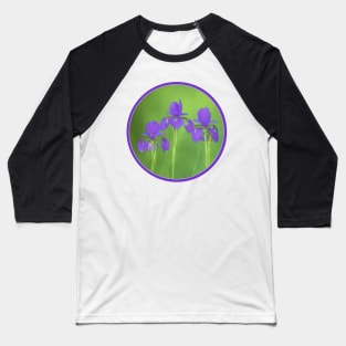 Purple Iris Baseball T-Shirt